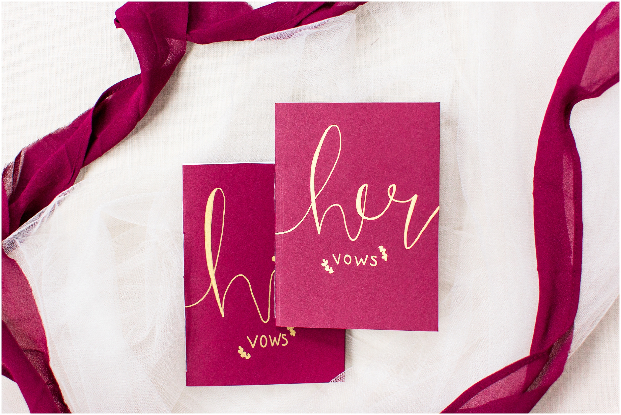 Burgundy Winter Wedding with Rose Gold Shoes and Handwritten Vows