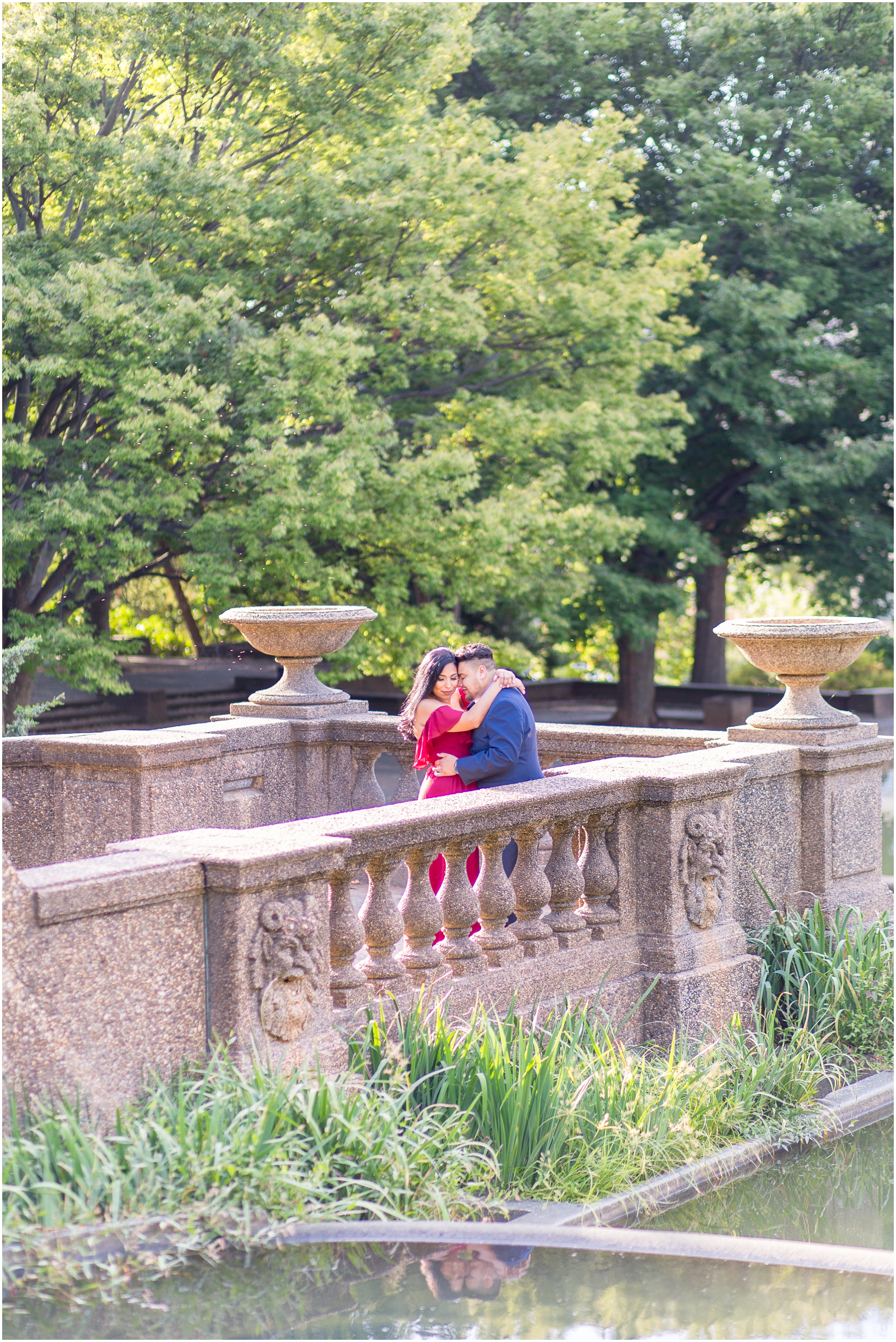 Meridian hill engagement photos near Meridian House wedding captured by DC wedding photographer Taylor Rose Photography. Best wedding photographers dc capture Meridian hill park engagement photos for a formal dc engagement session at sunrise by DC engagement photographer.