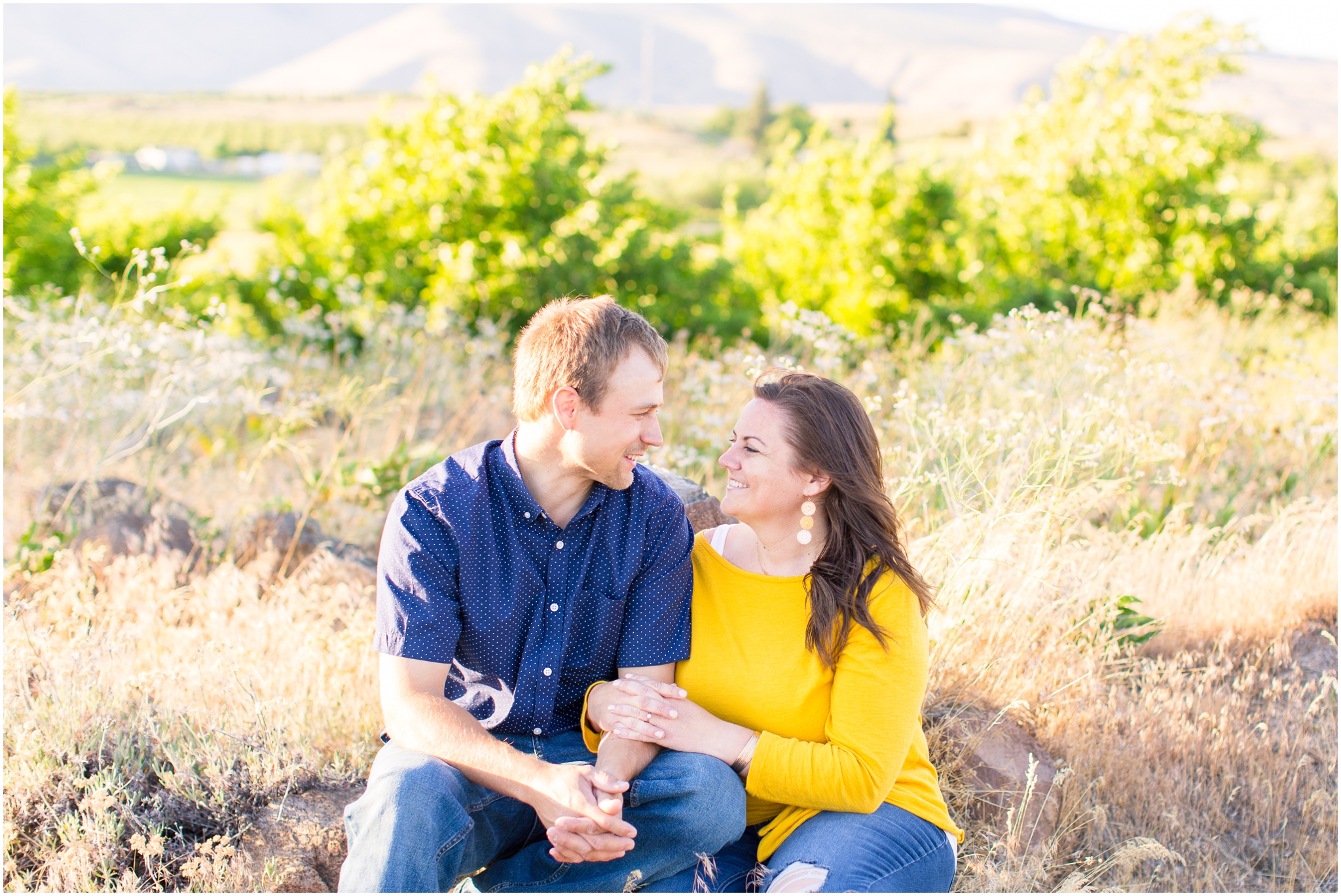This Yakima engagement session was captured by Spokane wedding photographer in town for a Fontaine Estates Winery wedding. Liz and Kevin will be having a fall American Homestead wedding captured by Yakima wedding photographer Taylor Rose Photography.
