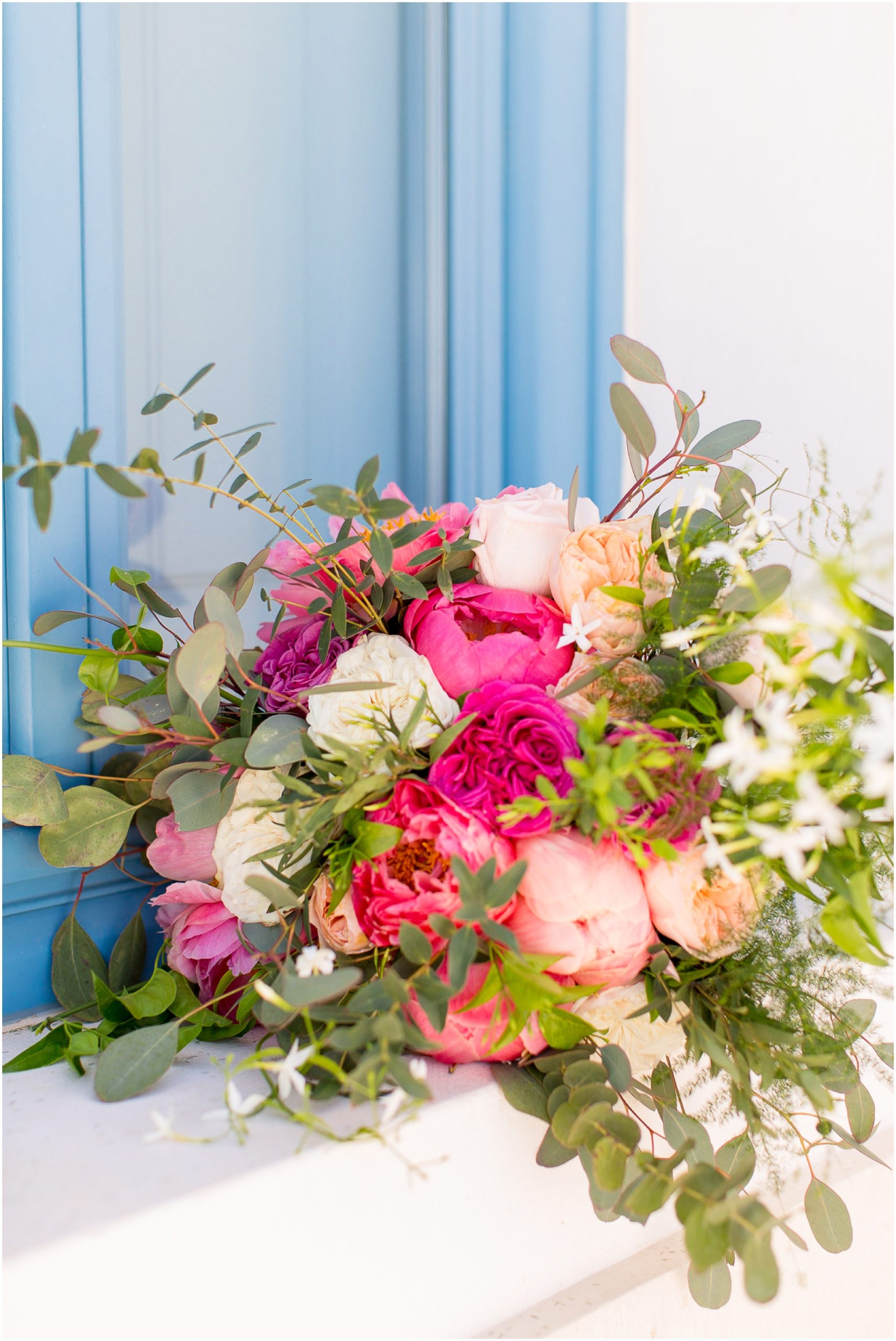 Betty Flowers Santorini Wedding Bouquet