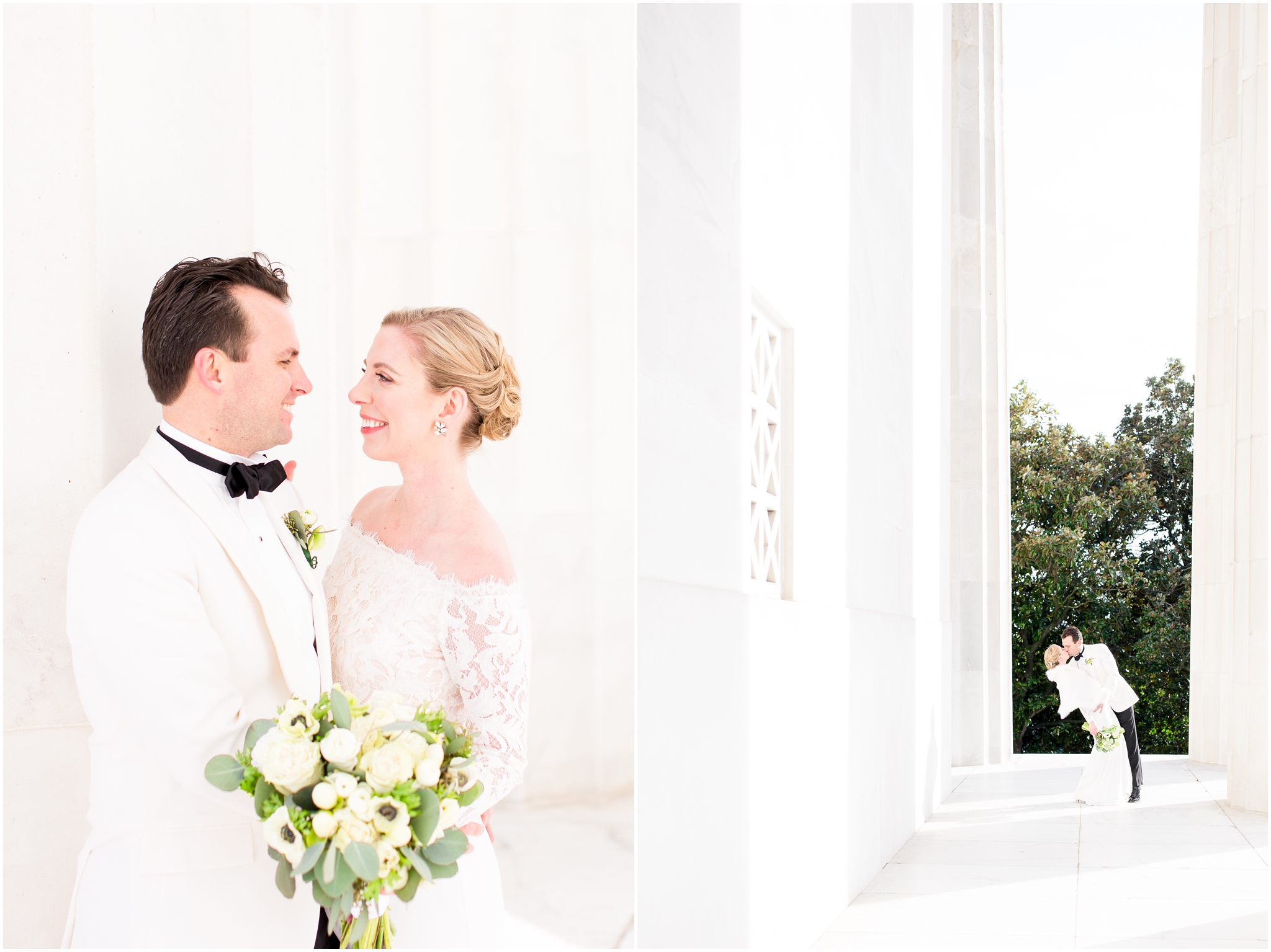 Jefferson Memorial wedding photos
