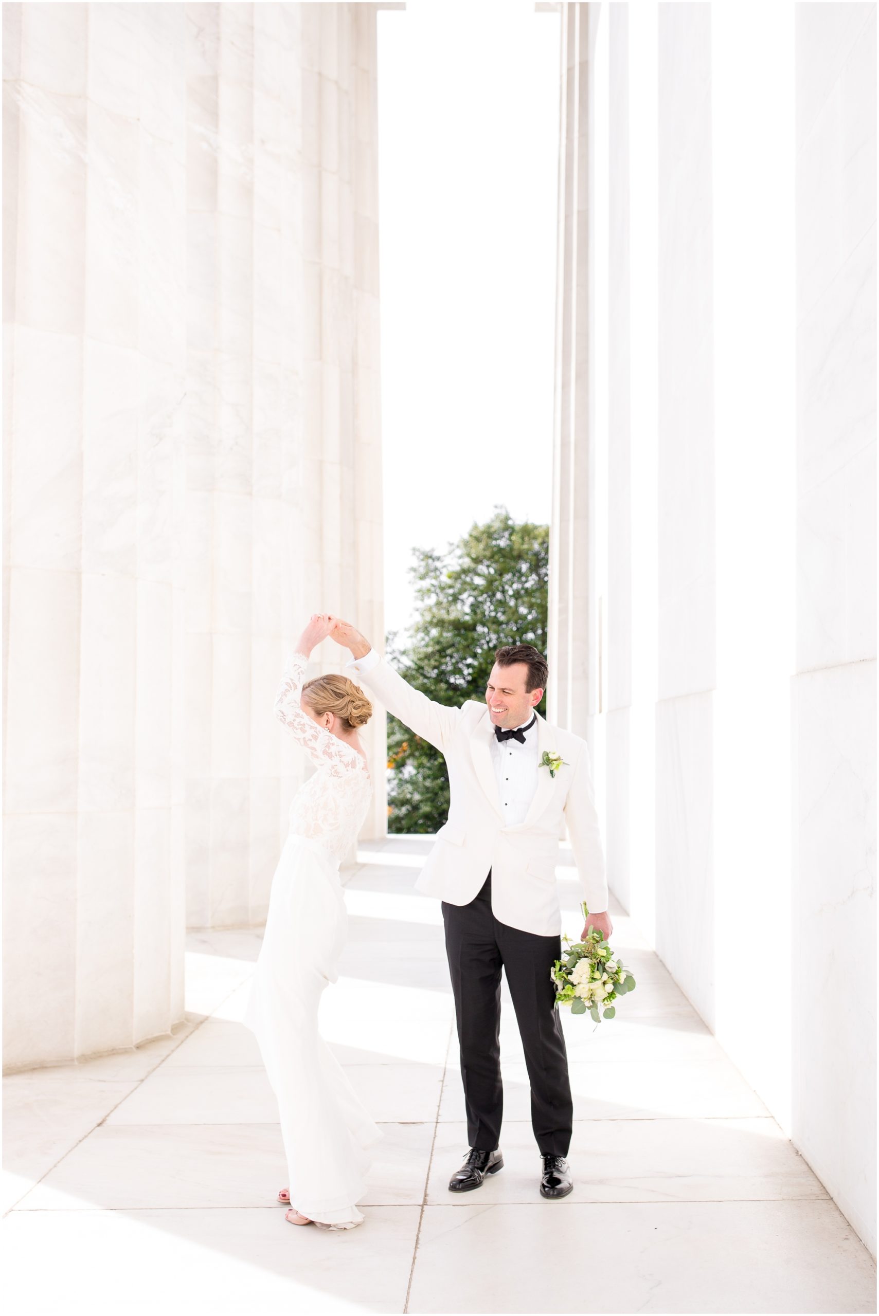 Jefferson Memorial wedding photos