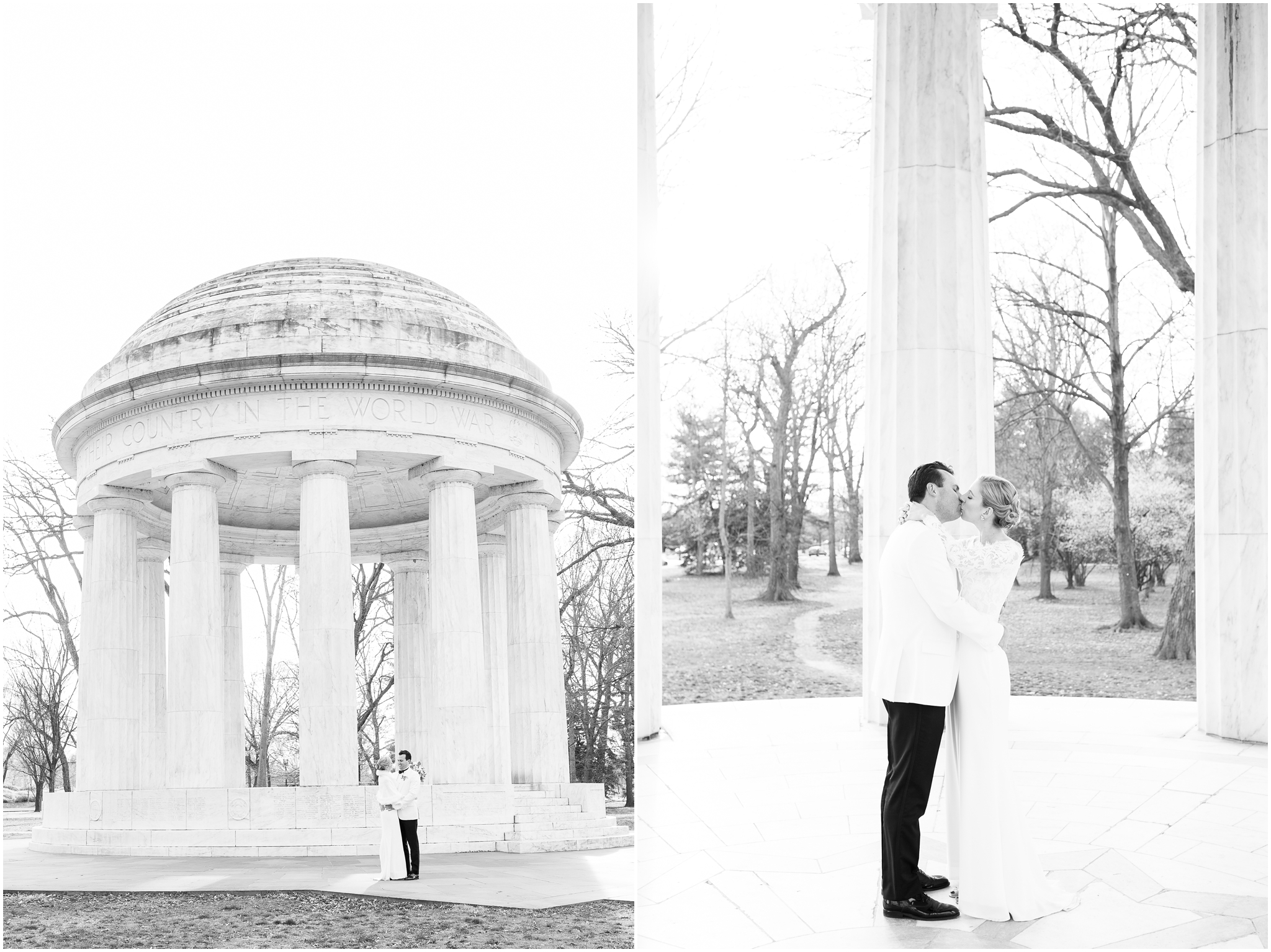 DC War Memorial wedding photos