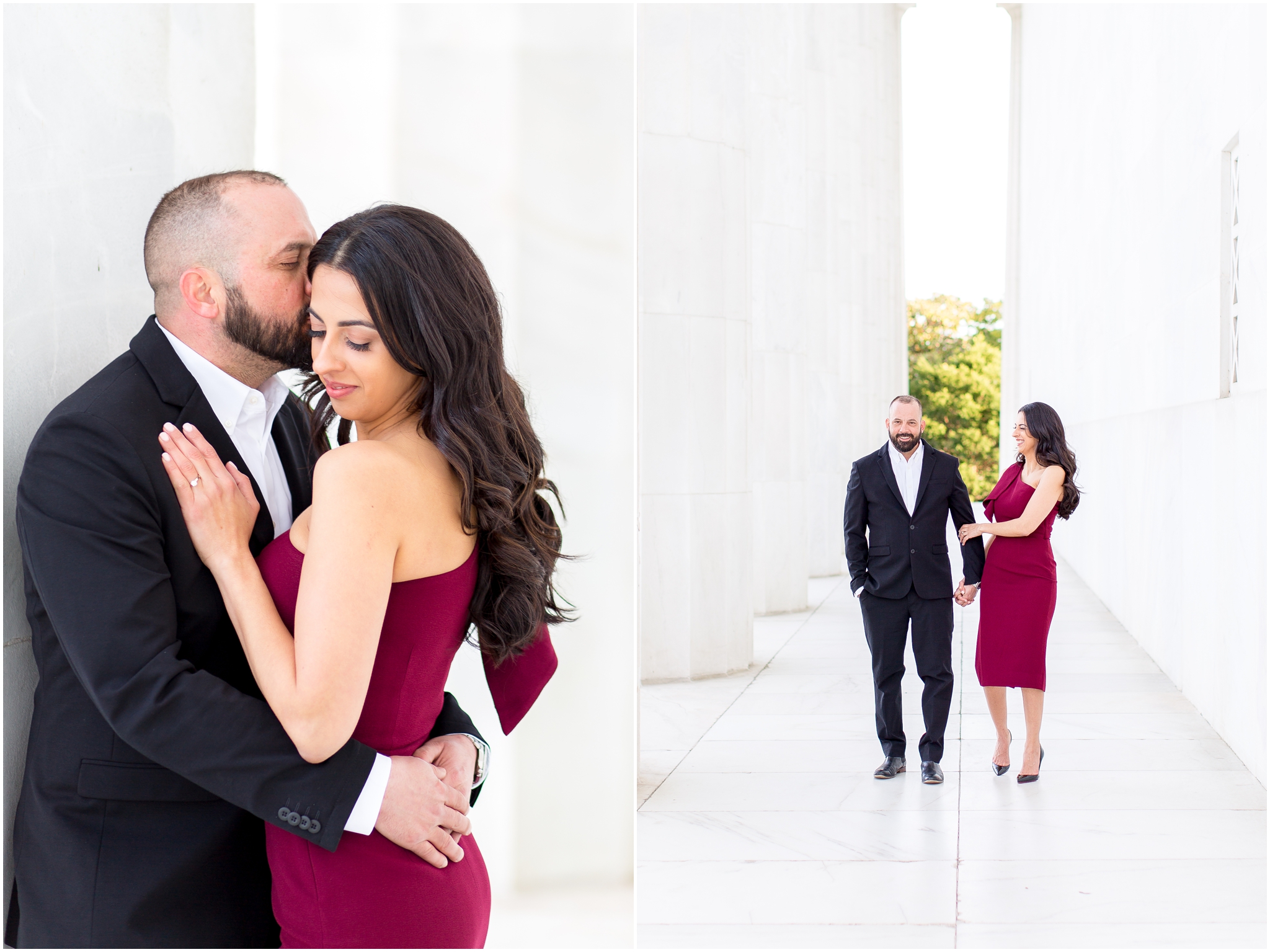 DC engagement photos at the Lincoln Memorial
