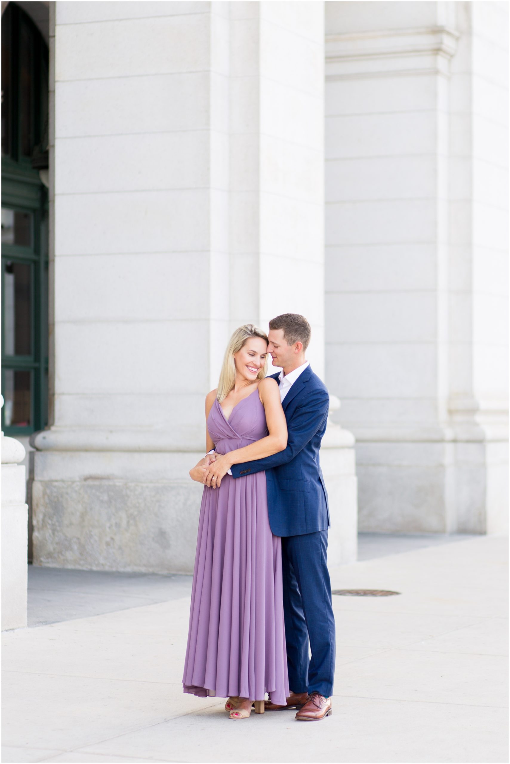 Classy DC engagement session at Union Station wedding venue