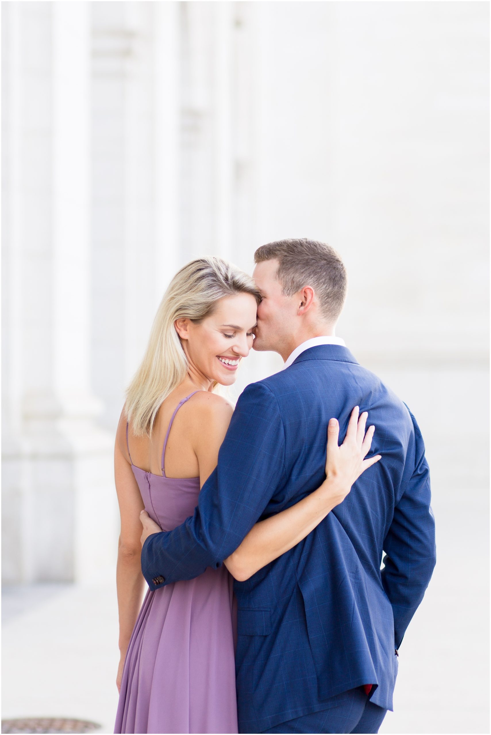 Union Station engagement session at Union Station wedding venue captured by Taylor Rose Photography
