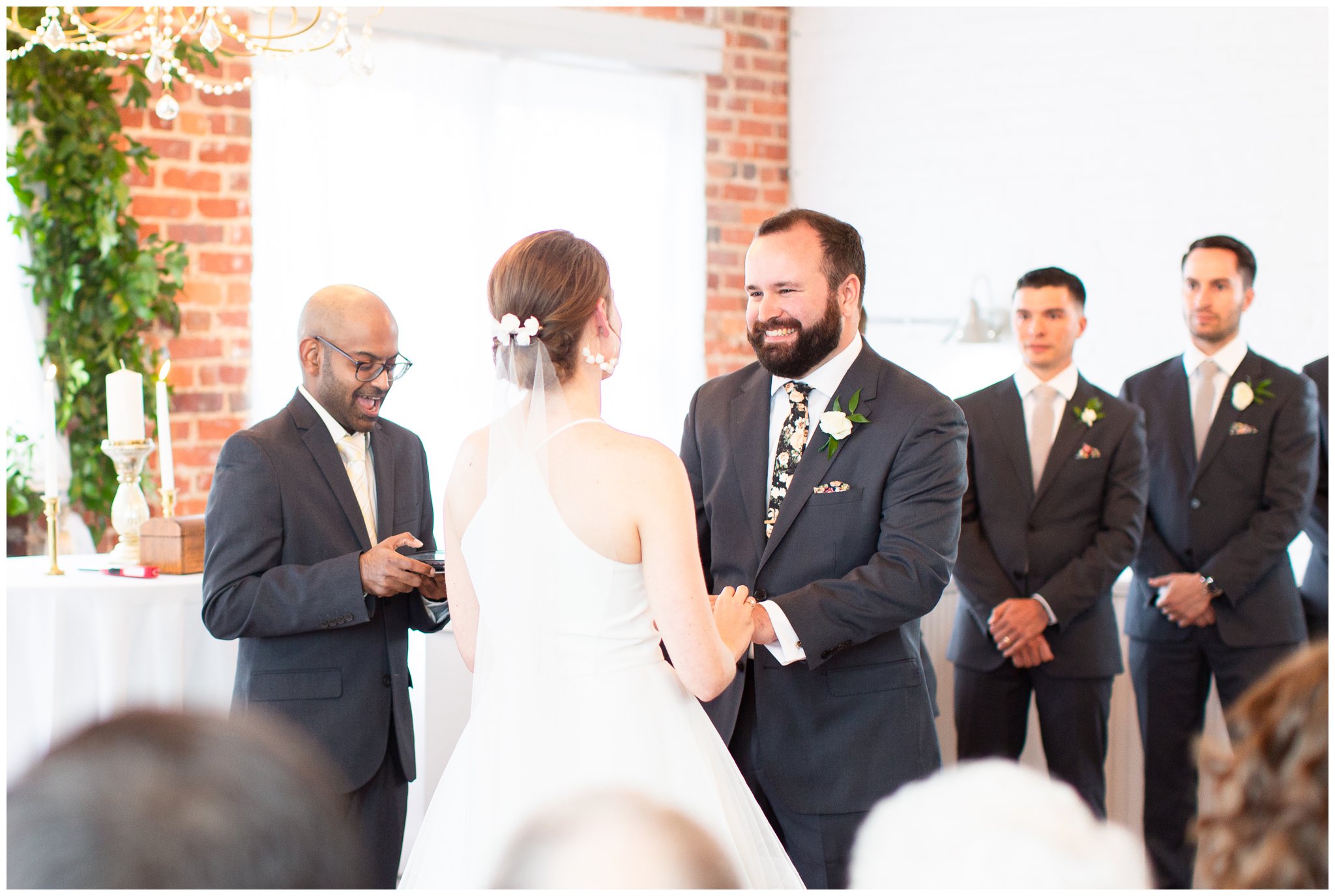 Woolen Mill Wedding Ceremony at the Woolen Mill Chapel Wedding by Taylor Rose Photography